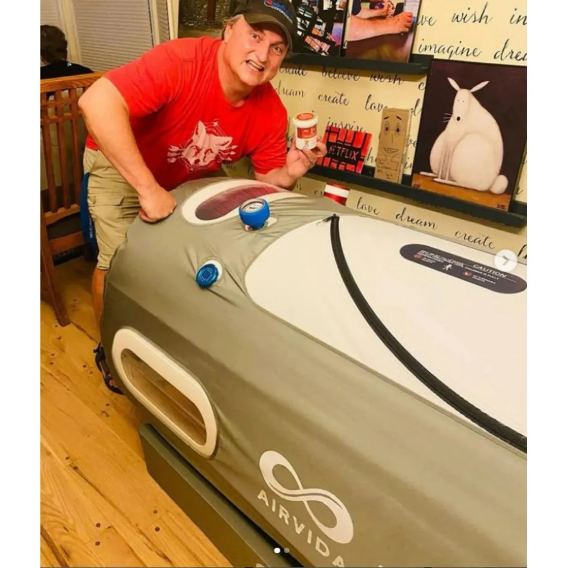 Airvida 1.2 - 1.5 ATA Portable Lying Hyperbaric Chamber