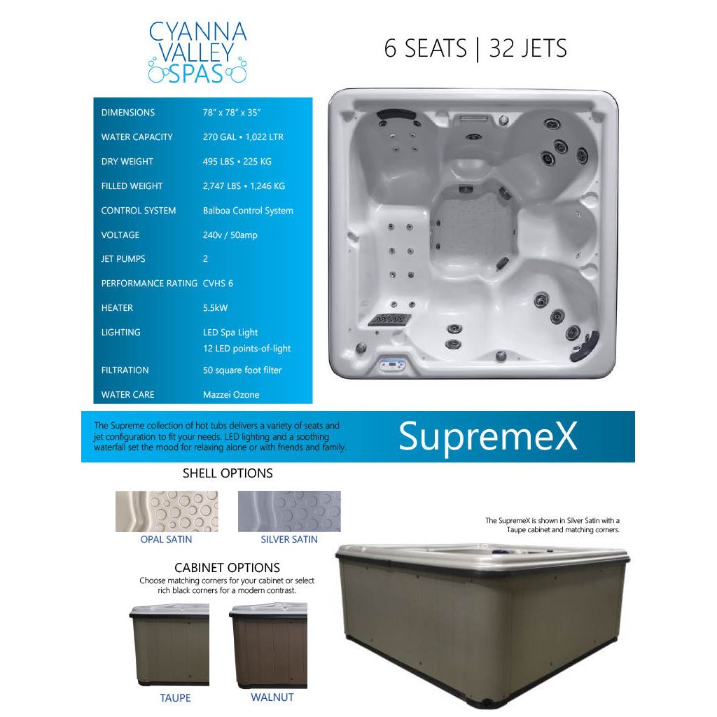 Supreme X Hot Tub (240V)
