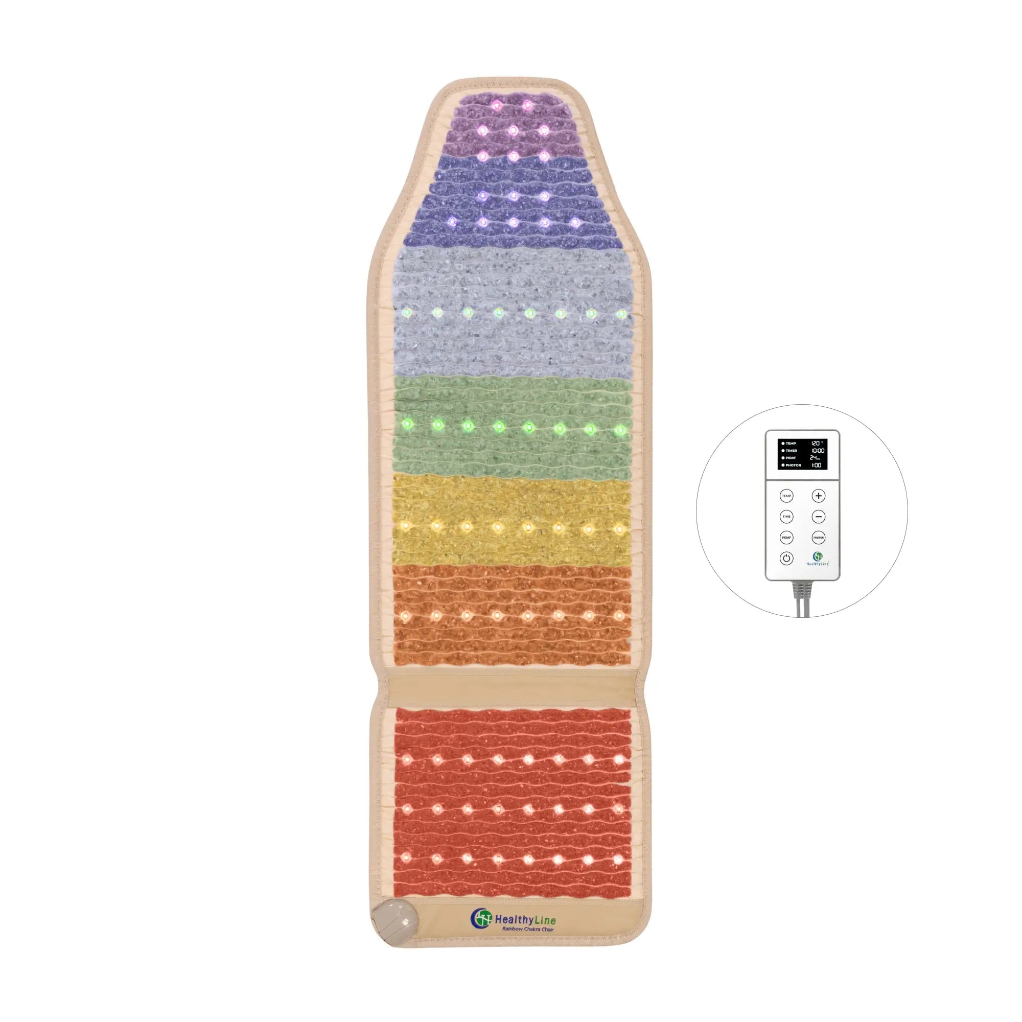 HealthyLine Rainbow Chakra Series PEMF Far Infrared Heating Mat