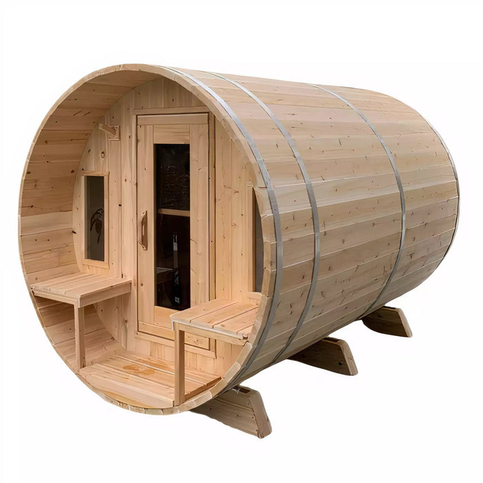 Dundalk CT Tranquility 5 Person Barrel Wood Burning Sauna