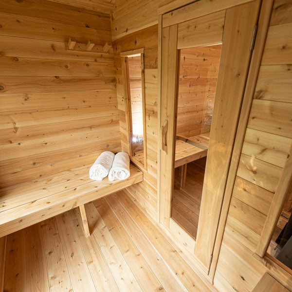 Dundalk CT Georgian Cabin 2-6 Person Outdoor Sauna with Changeroom