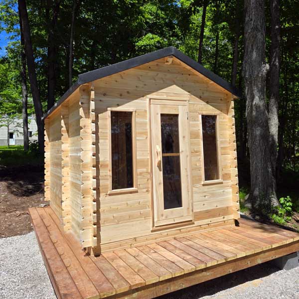 CT Georgian Cabin Electric Sauna with Changeroom
