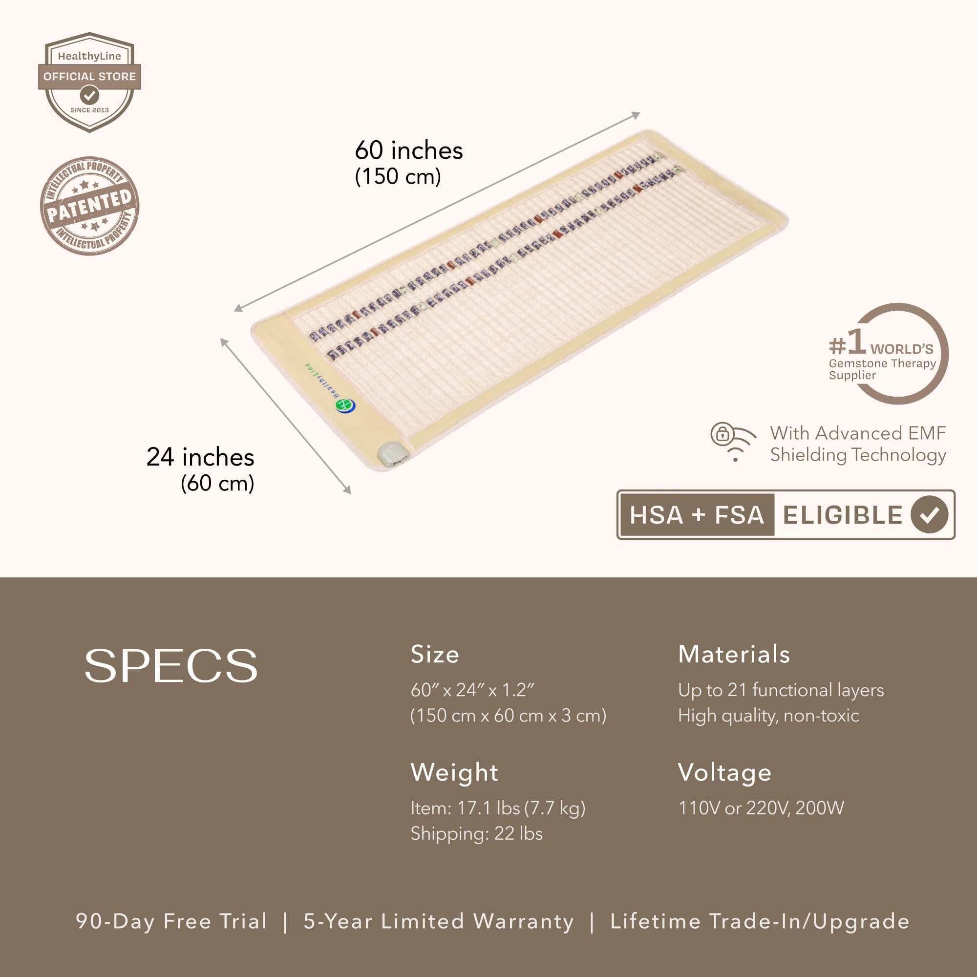 HealthyLine SOFT Series Far Infrared Heating Mat