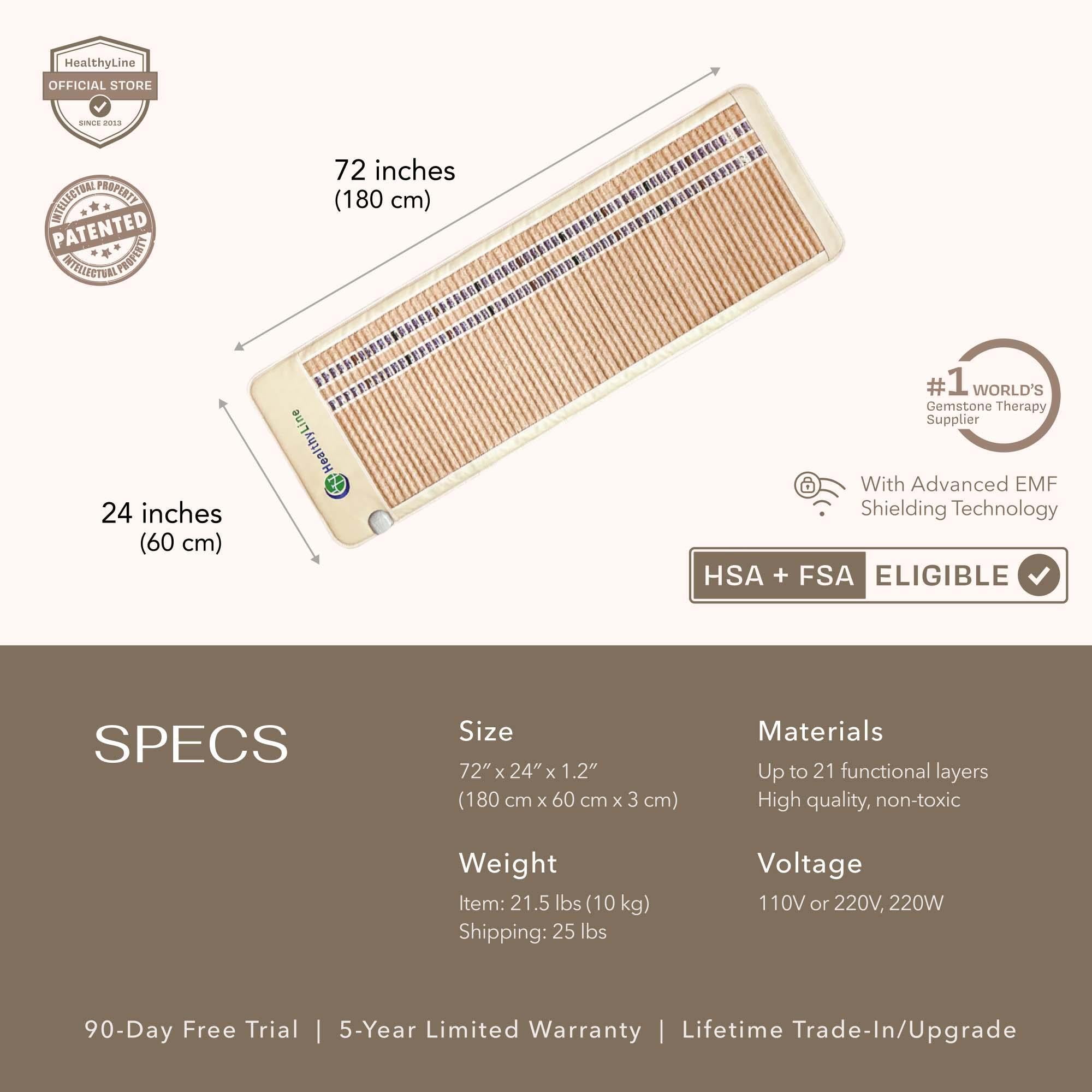 HealthyLine SOFT Series Far Infrared Heating Mat