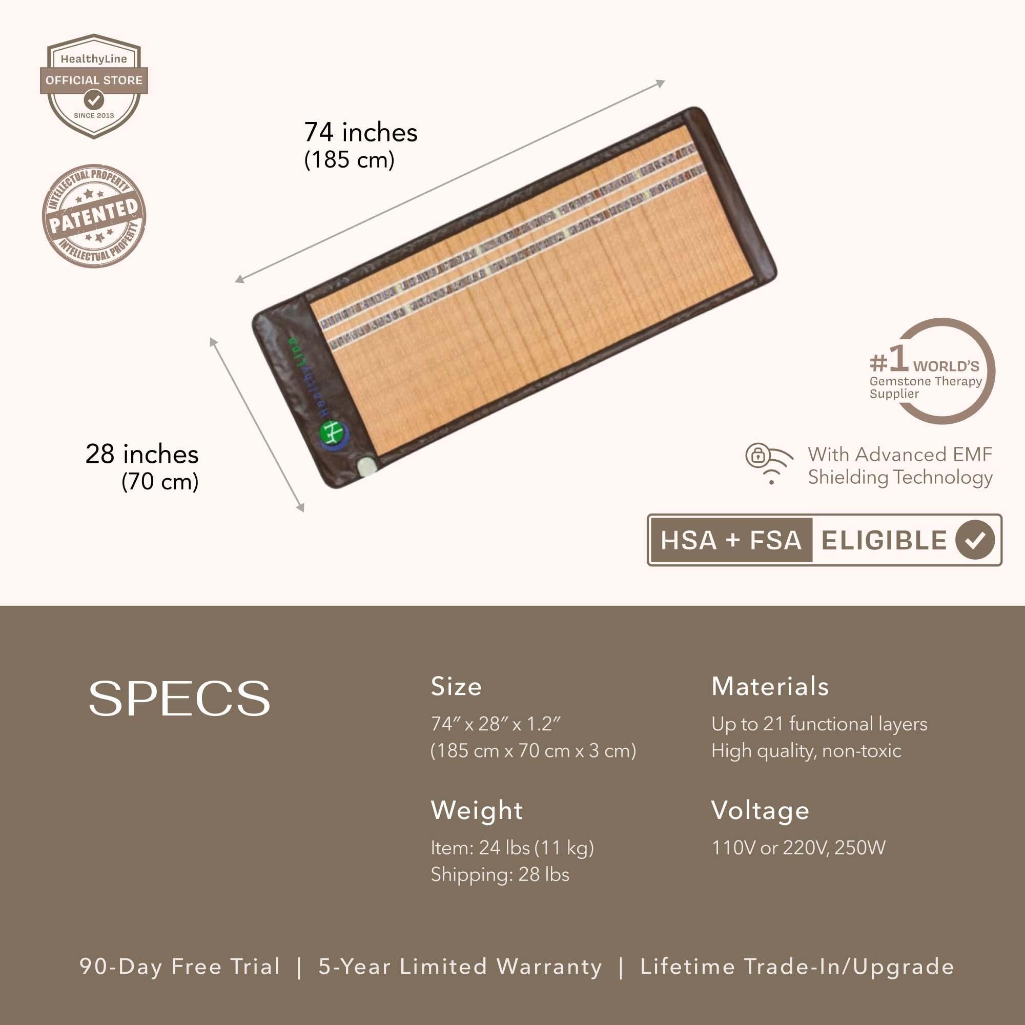 HealthyLine SOFT Series Far Infrared Heating Mat