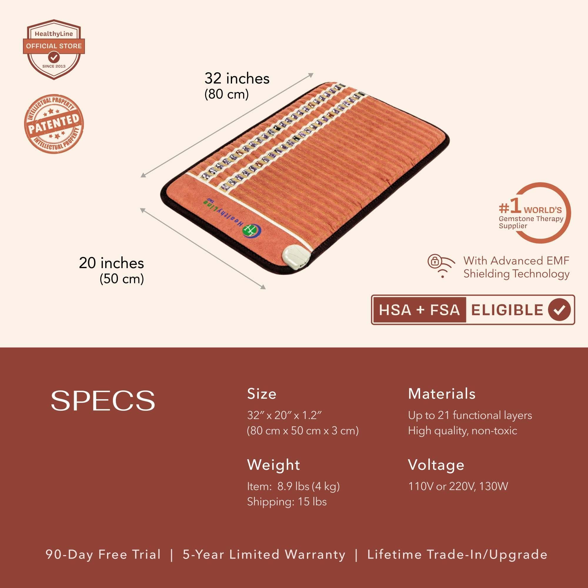 HealthyLine TAO Series Far Infrared Heating Mat