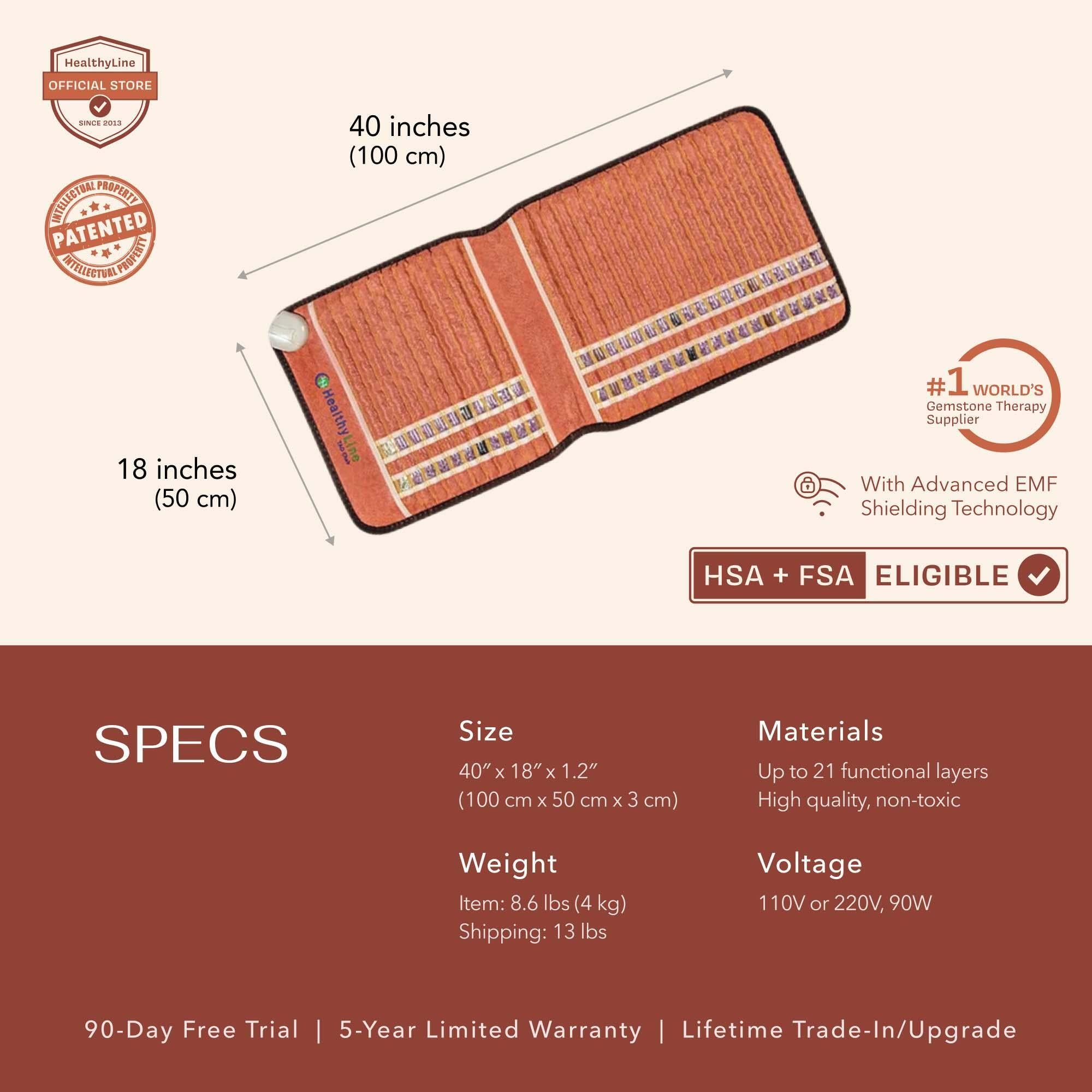 HealthyLine TAO Series Far Infrared Heating Mat