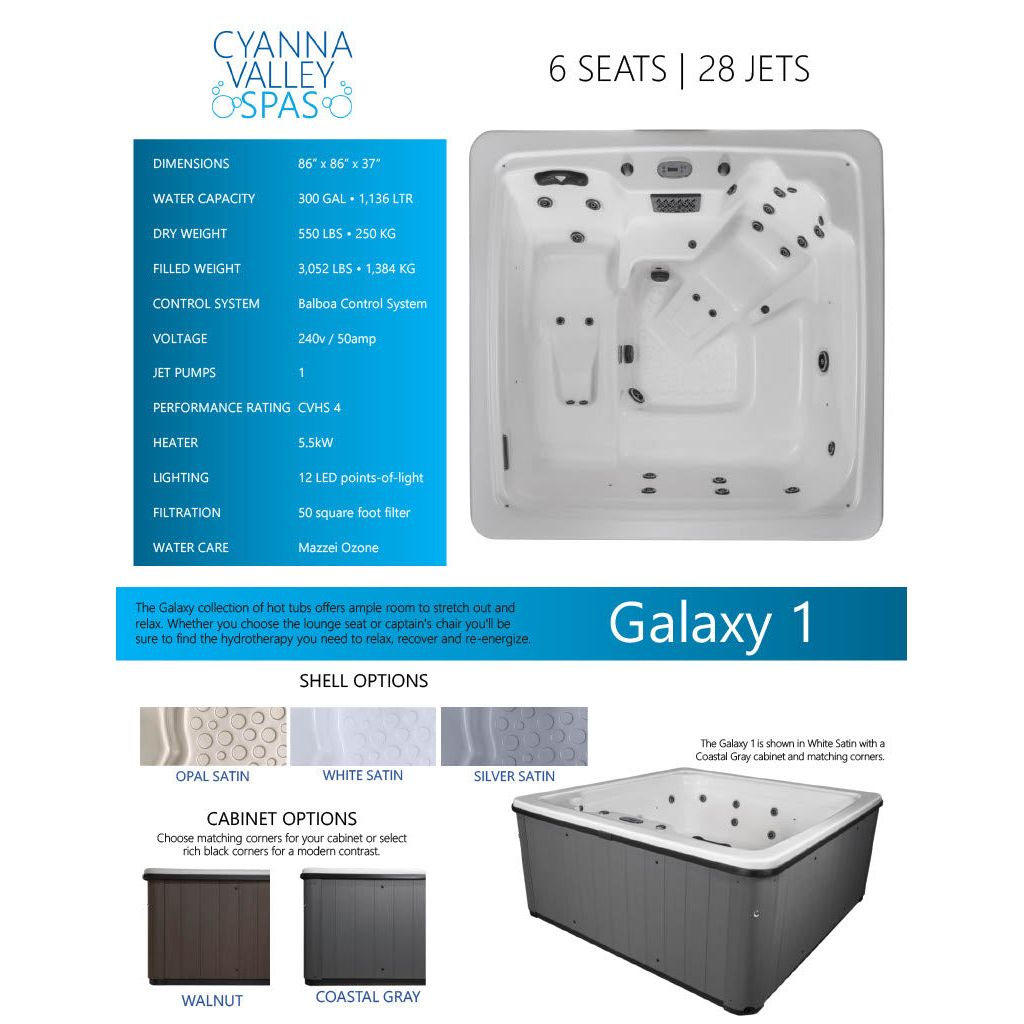 Galaxy 1 Hot Tub (240V)