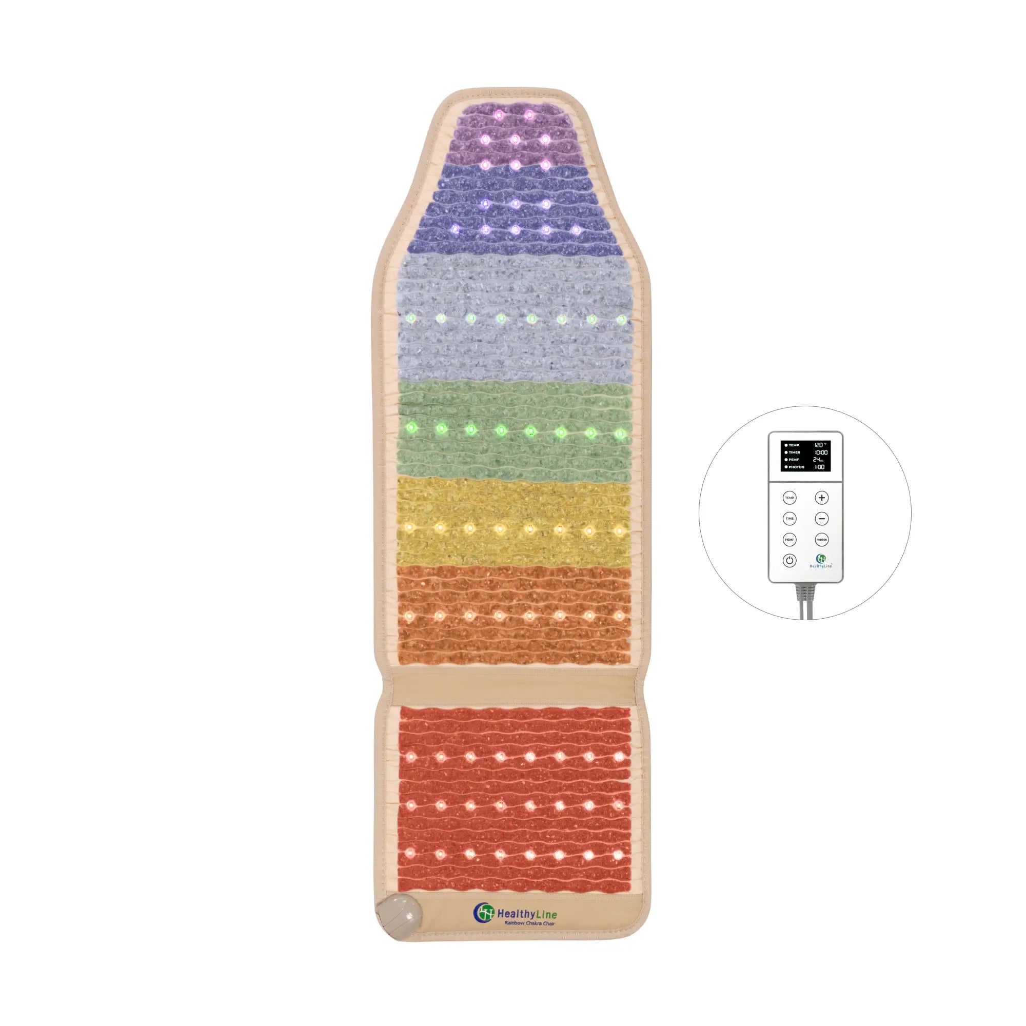 HealthyLine Rainbow Chakra Series PEMF Far Infrared Heating Mat