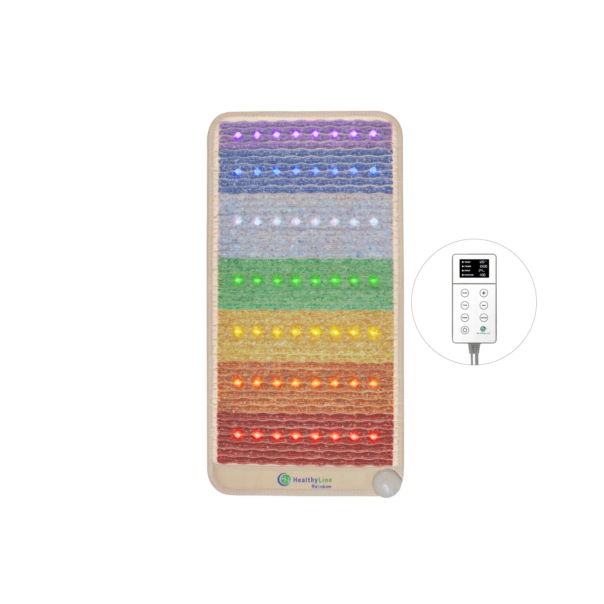 HealthyLine Rainbow Chakra Series PEMF Far Infrared Heating Mat
