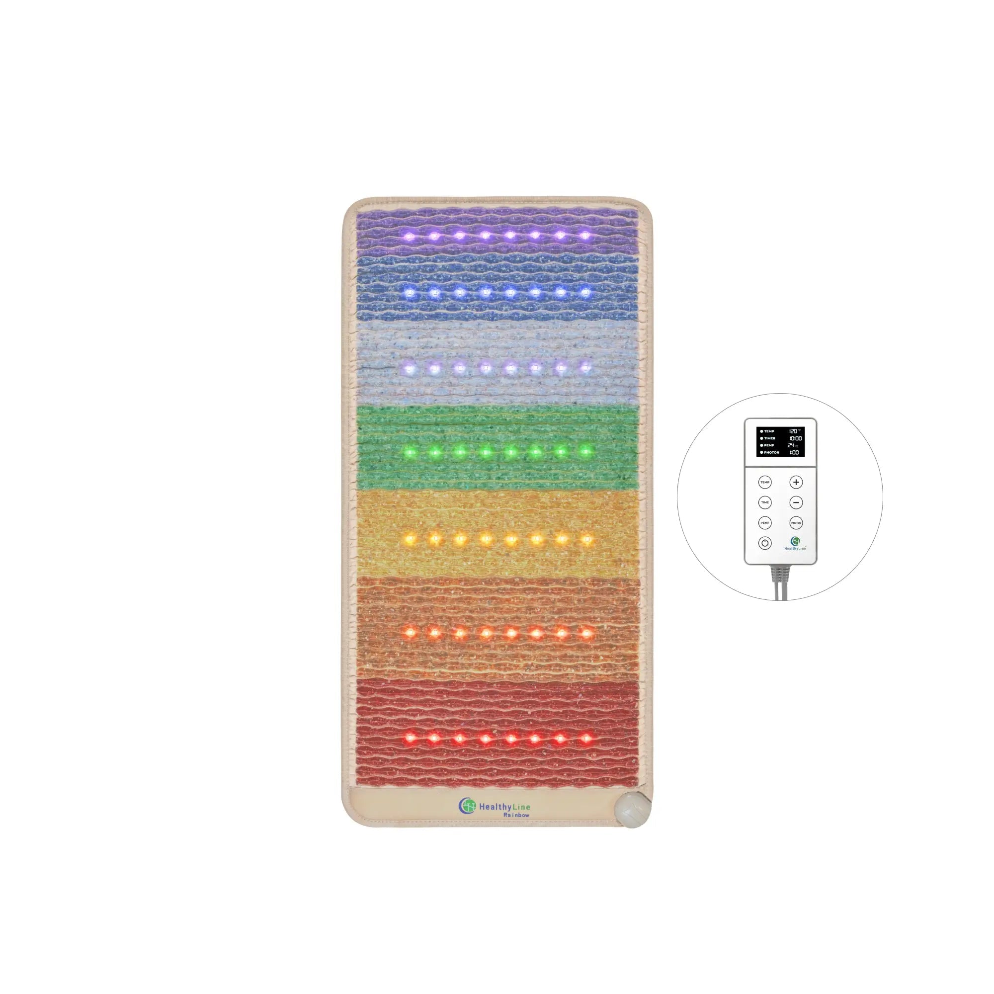HealthyLine Rainbow Chakra Series PEMF Far Infrared Heating Mat