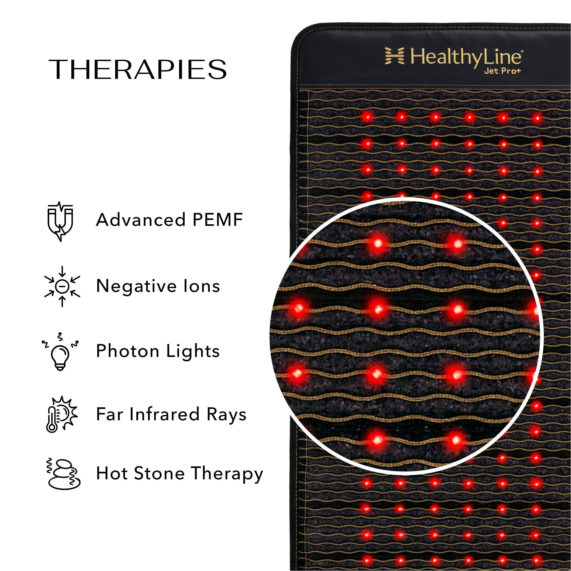 HealthyLine Jet Series PEMF Far Infrared Heating Mat