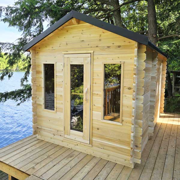 CT Georgian Cabin Electric Sauna with Changeroom