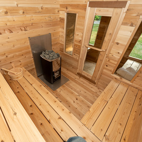 CT Georgian Cabin Wood Burning Sauna with Changeroom