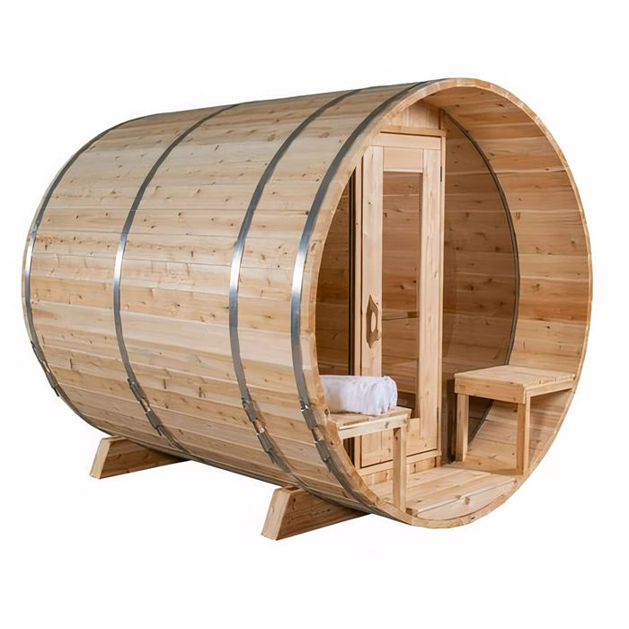 Dundalk CT Serenity MP 3-4 Person Barrel Wood Burning Sauna