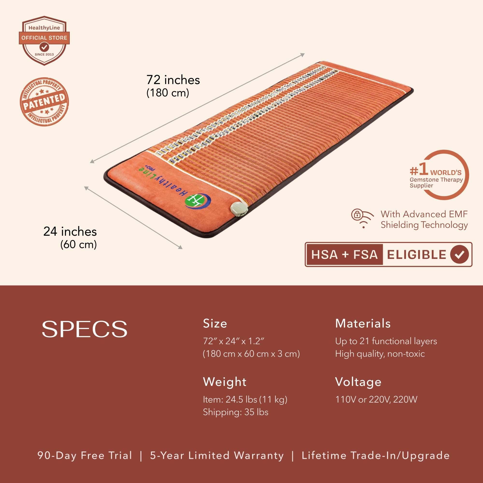 HealthyLine TAO Series Far Infrared Heating Mat