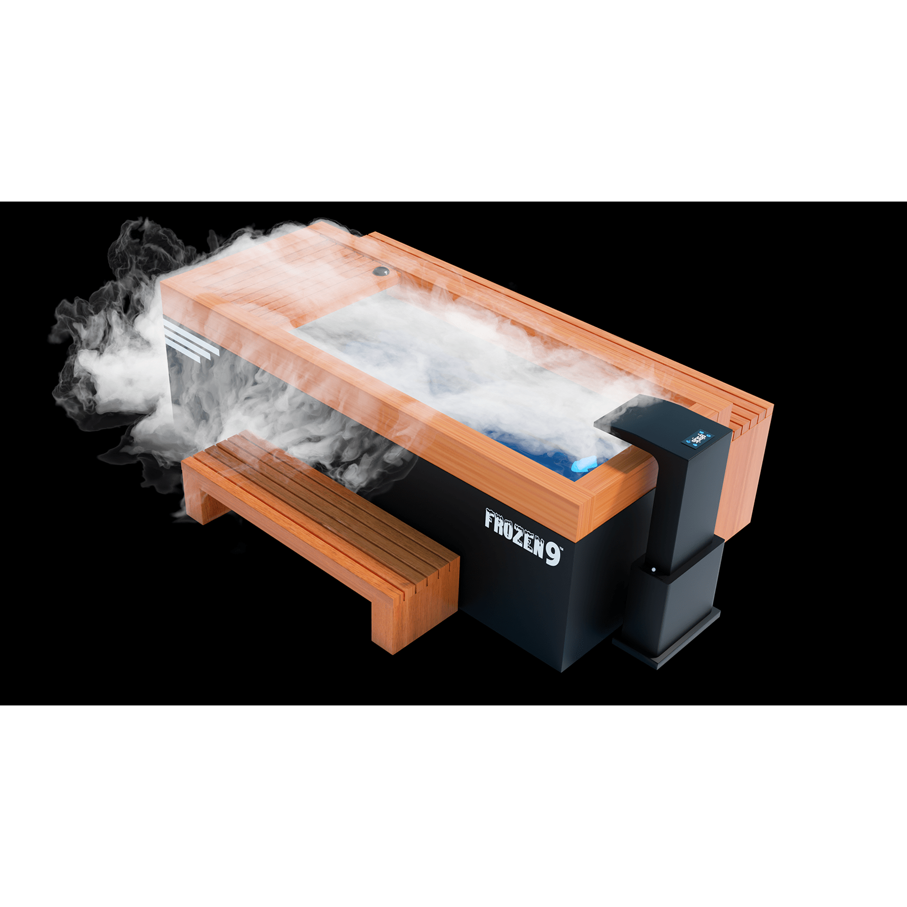 Medical Frozen 9 Cold Plunge with Accessories Kit and Essential Oil Steam Generator